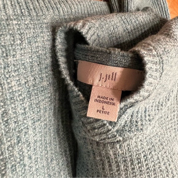 NWOT Waffle Knit Ribbed Hoodie Hooded Pullover JJill - Picture 10 of 12